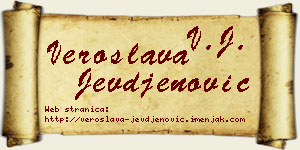 Veroslava Jevđenović vizit kartica
